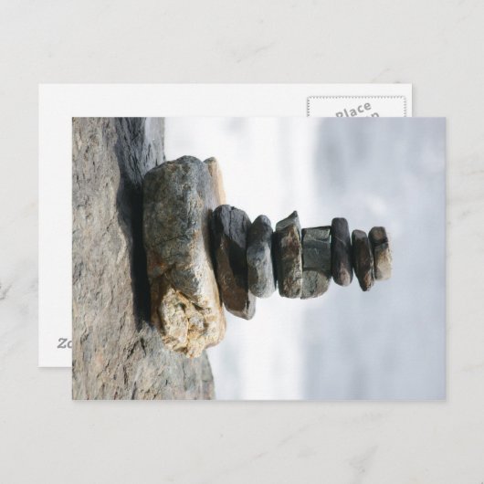 メイン海岸からのケルン石 ポストカード (正面/裏面)