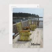 メイン海岸の風光明媚な景色 シーズンポストカード (正面/裏面)