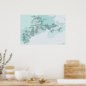 メイン湾20 x 30ポスター ポスター (キッチン)