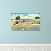 メイン砂漠の眺め キャンバスプリント (インサイチュ (ウッドフロア))