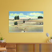 メイン砂漠の眺め キャンバスプリント (インサイチュ (リビング))