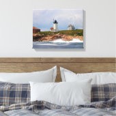 メイン素晴らし州ダックアイランドライトハウス キャンバスプリント (インサイチュ (寝室))