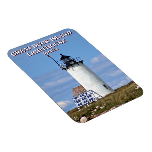 メイン素晴らし州ダックアイランドライトハウス マグネット (右側)