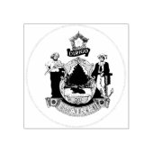 メイン素晴らし州州のシール | ラバースタンプ (インプリント)