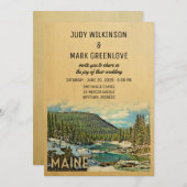 メイン結婚式招待状ヴィンテージ自然 招待状 (正面/裏面)