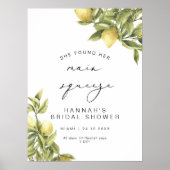 メイン絞りイエローレモンブライダルシャワーへようこそ ポスター (正面)