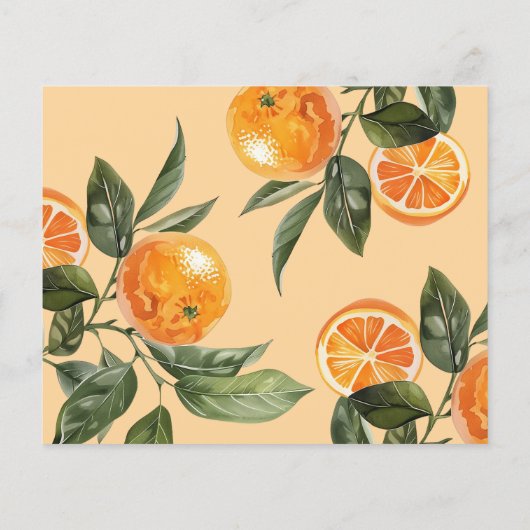 メイン絞りエレガントブライダルシャワーレシピカード (裏面)