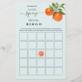 メイン絞りブライダルシャワービンゴゲーム