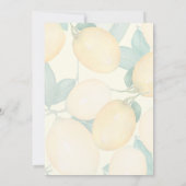 メイン絞りブライダルシャワー招待状 招待状 (裏面)