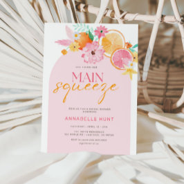 メイン絞りブライダルシャワー招待 招待状