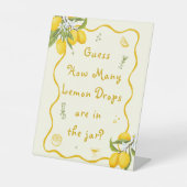 メイン絞りブライダルシャワー推測何レモン 台座サイン (正面)