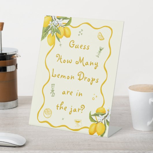 メイン絞りブライダルシャワー推測何レモン 台座サイン (インサイチュ)