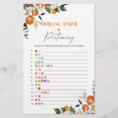 メイン絞りブライダルシャワー絵文字ゲーム (正面)