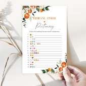 メイン絞りブライダルシャワー絵文字ゲーム