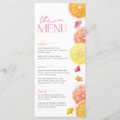 メイン絞りブライト柑橘系ブライダルシャワーメニュー メニュー (正面)