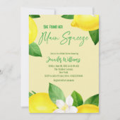 メイン絞りレモエレガントンイエローシトラスシャワー 招待状 (正面)