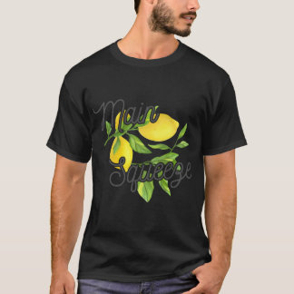 メイン絞りレモンと葉 Tシャツ