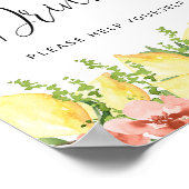 メイン絞りレモンドリンクの看板ポスター ポスター (角)