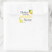 メイン絞りレモンブライダルシャワーシール スクエアシール (バッグ)