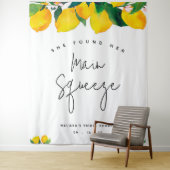 メイン絞りレモンブライダルシャワー写真の背景 タペストリー (インサイチュ)