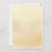 メイン絞りレモンブライダルシャワー招待カード 招待状 (裏面)