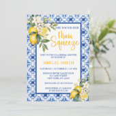 メイン絞りレモンブライダルシャワー 招待状 (スタンド正面)
