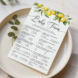 メイン絞りレモンベビートリビアゲーム