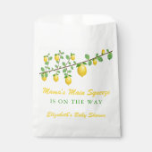 メイン絞りレモンベビー男女兼用シャワー フェイバーバッグ (正面)