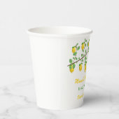 メイン絞りレモンベビー男女兼用シャワー 紙コップ (右)