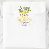 メイン絞りレモンラベルシール ラウンドシール (バッグ)