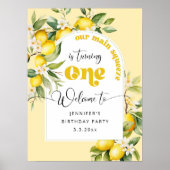 メイン絞りレモン1st誕生日パーティーへようこそ ポスター (正面)