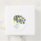 メイン絞りレモン |ブラックオリーブブライダルシャワー フェイバータグ (インサイチュ)