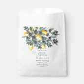 メイン絞りレモン |ブラックオリーブブライダルシャワー フェイバーバッグ