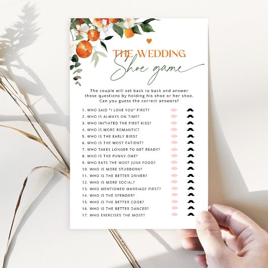 メイン絞り柑橘系結婚のシューゲーム