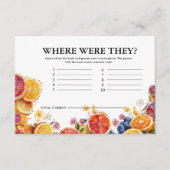 メイン絞り柑橘類どこ彼らはブライダルゲーム エンクロージャーカード (正面)