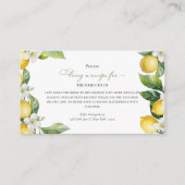 メイン絞り | ブライダルシャワーレシピ要求カード エンクロージャーカード (正面)