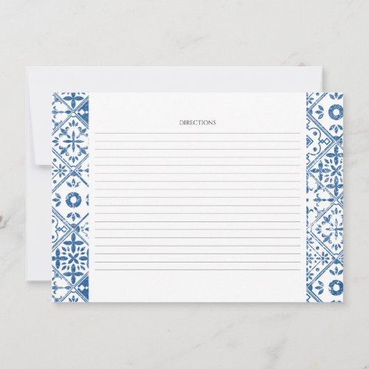 メイン絞り | レモンブライダルシャワーレシピカード 招待状 (裏面)