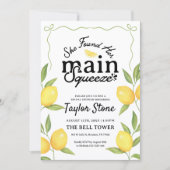 メイン絞り | レモンブライダルシャワー 招待状 (正面)