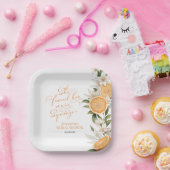 メイン絞り | レモン地中海のブライダルシャワー ペーパープレート (パーティー)