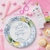 メイン絞り | レモン地中海のブライダルシャワー ペーパープレート (パーティー)