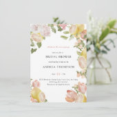 メイン絞り |柑橘類 |ピンクフローラブライダルシャワー 招待状 (スタンド正面)