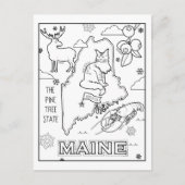 メイン色のメコラージュ ポストカード (正面)