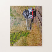 メイン蒸気機関車。 ジグソーパズル (縦)