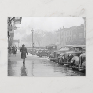 メイン通りアイオワシティアイオワ ポストカード