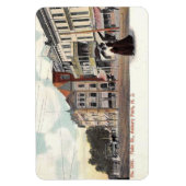 メイン通りアスベリーパークNJヴィンテージはがき マグネット (縦)