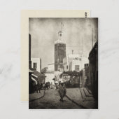 メイン通りインTangier，モロッコ， 1898 ポストカード (正面/裏面)