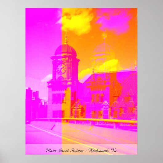 メイン通りステーション – リッチモンド，ヴァ ポスター (正面)