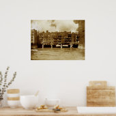 メイン通りブリッジオブロチェスターNY ポスター (キッチン)