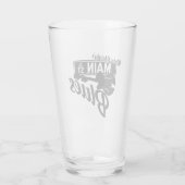 メイン通りブルースビールグラス タンブラーグラス (裏面)