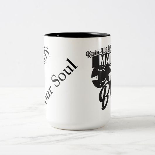 メイン通りブルー ツートーンマグカップ (中央)